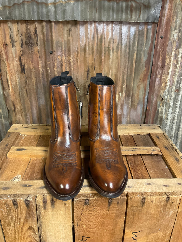 Laredo Tan Zipper Western Boot