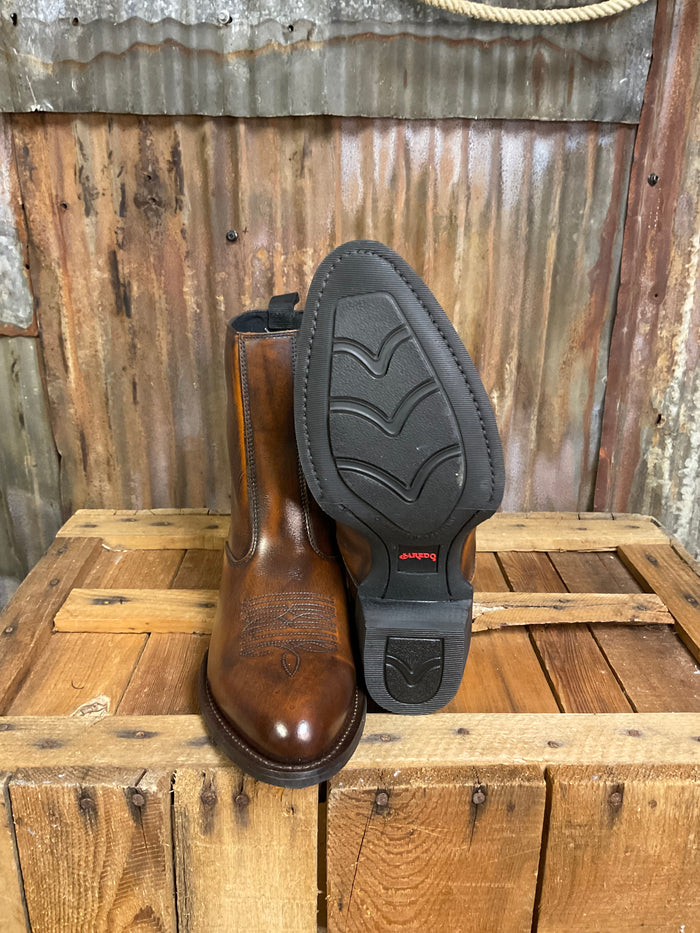 Laredo Tan Zipper Western Boot