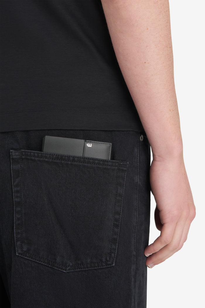 LEATHER WALLET - BLACK
