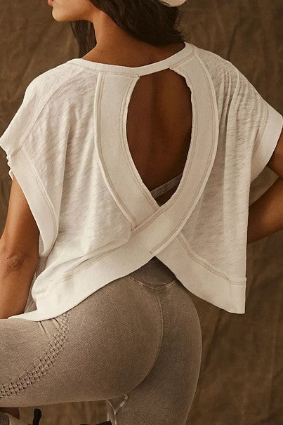 Let's Get Physical Apricot Yoga T-Shirt-Cute-Trendy-Shop-Womens-Boutique-Clothing-Store