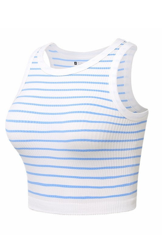Let's Play Cornhole Stripe Crop Tank-Cute-Trendy-Shop-Womens-Boutique-Clothing-Store