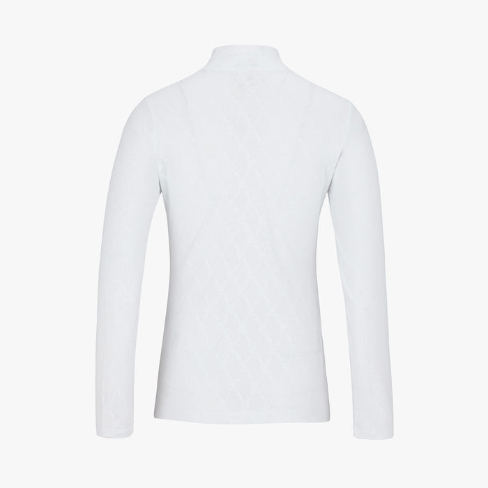 Logo Jacquard See-through T-shirt (White)