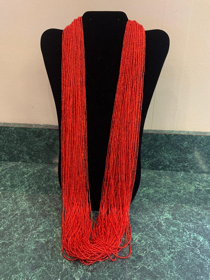 Plain long Nepali potey necklace, 20 inches, classic ethnic jewelry