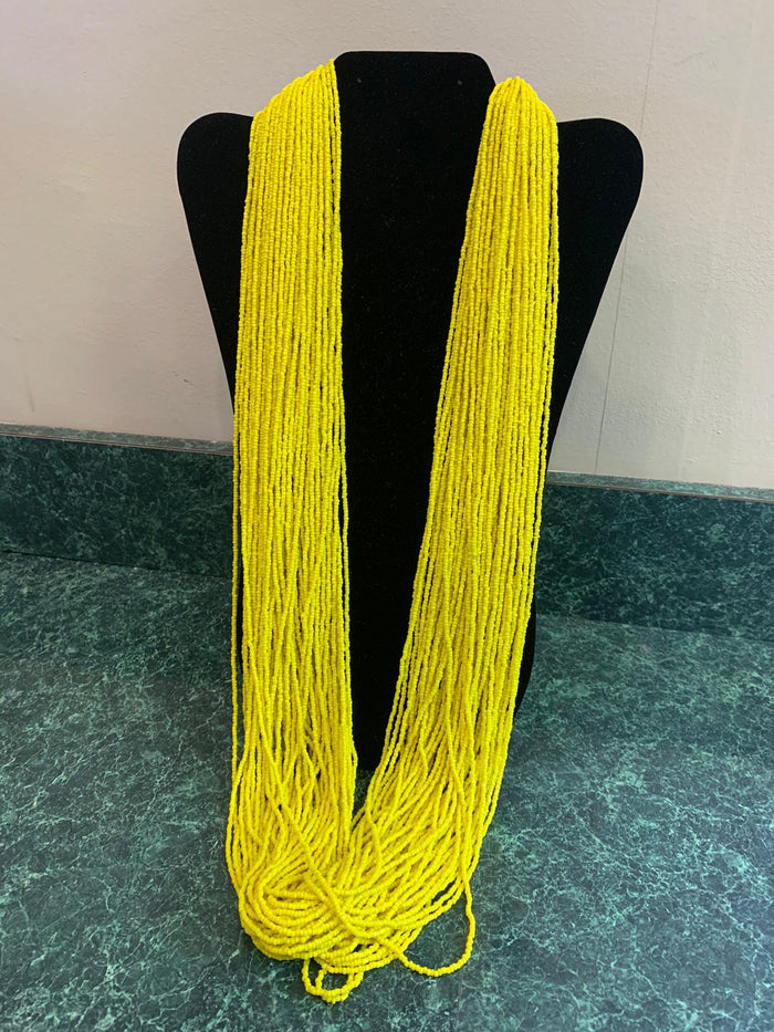 Yellow potey necklace