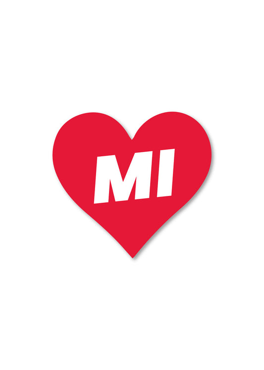 Love Heart Sticker - MI