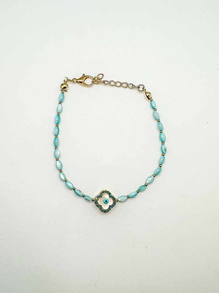 Mackayla Bracelet in Teal Pearl