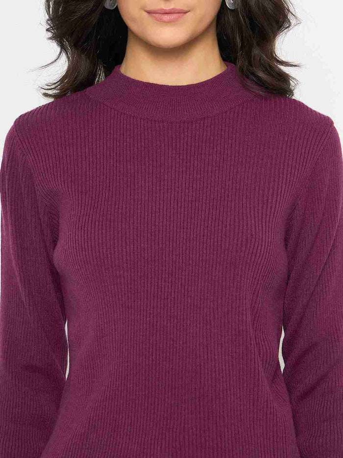 Madame Mock Neck Purple Skeeve