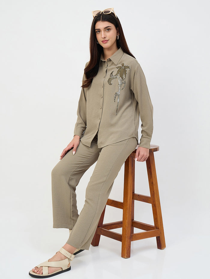 Madame Olive Embroidered Shirt