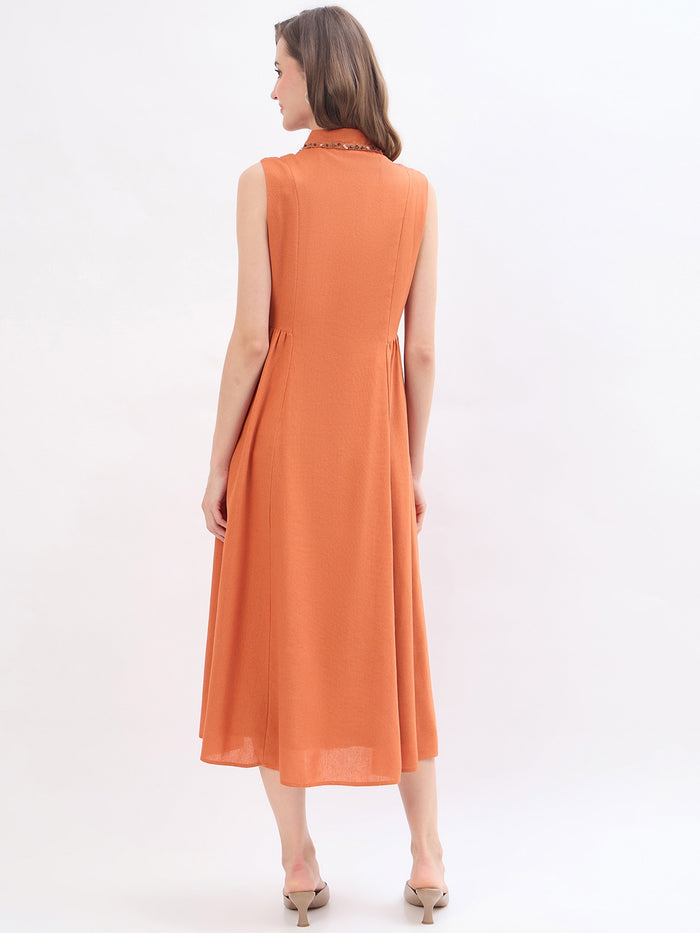 Madame Rust Rayon A-Line Shirt Dress