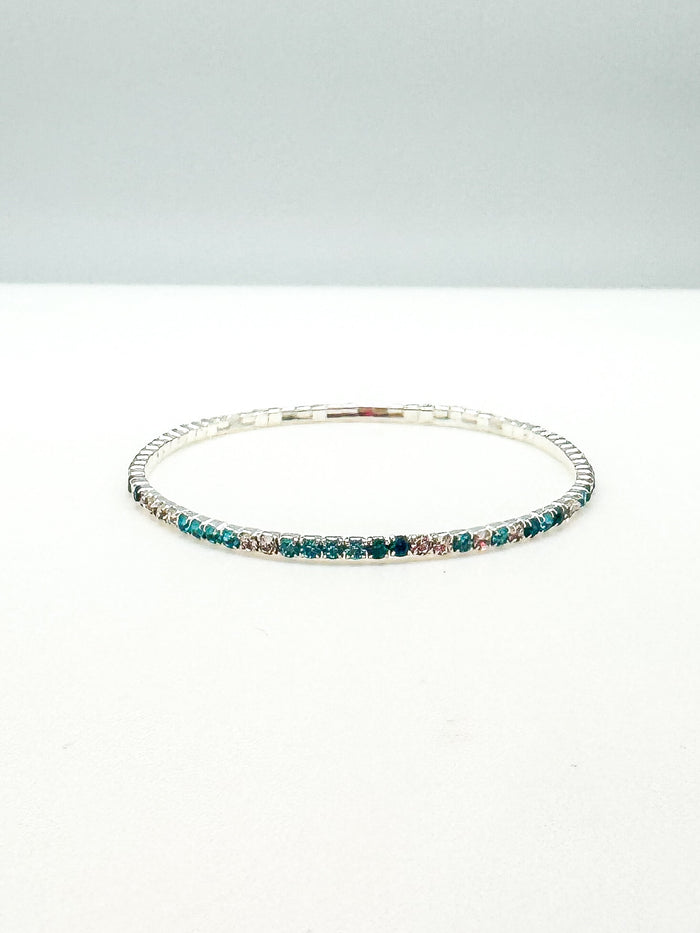 Sparkly Blue and Silver Bracelet