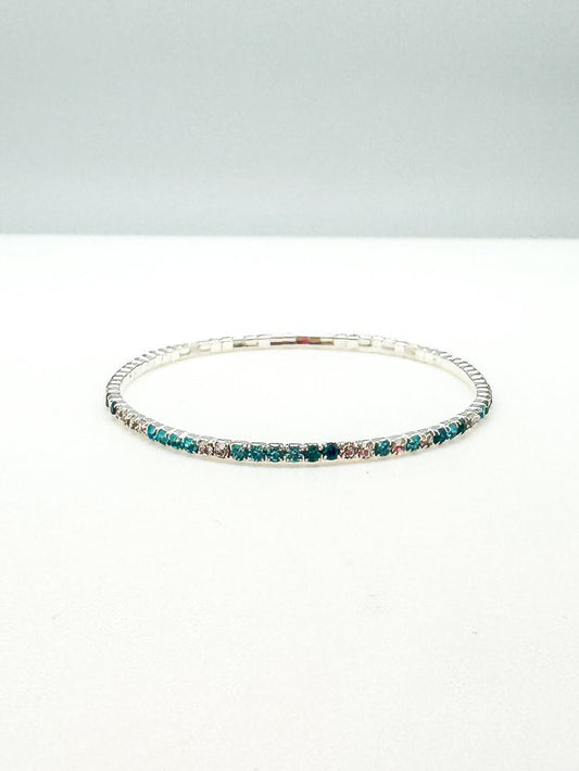 Sparkly Blue and Silver Bracelet