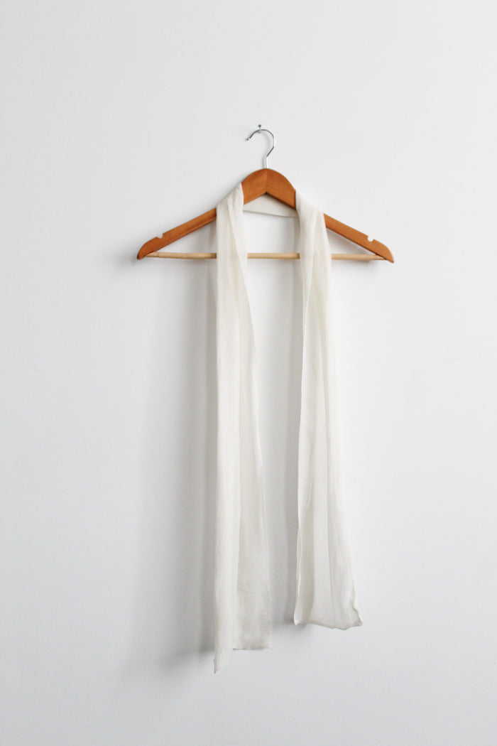 marshmallow silk scarf