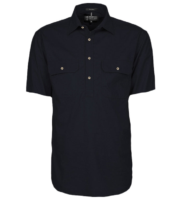 Men's Pilbara Closed Front S/S Shirt  RM200CFS