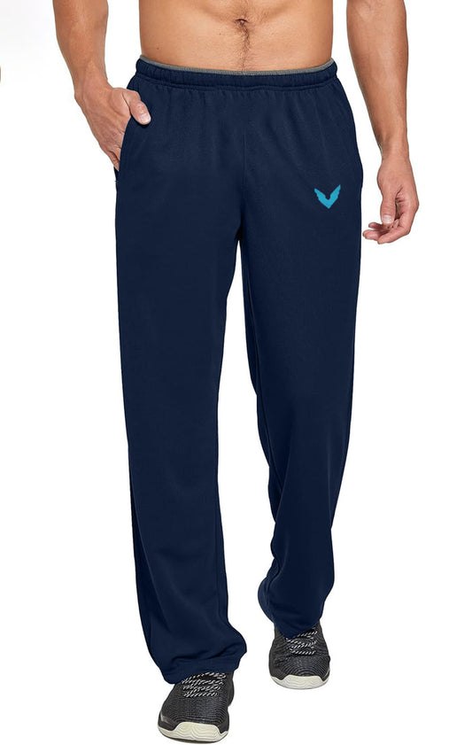 Men's Signature- Zipper Fleece Pants (Navy) - Hinz Clothing