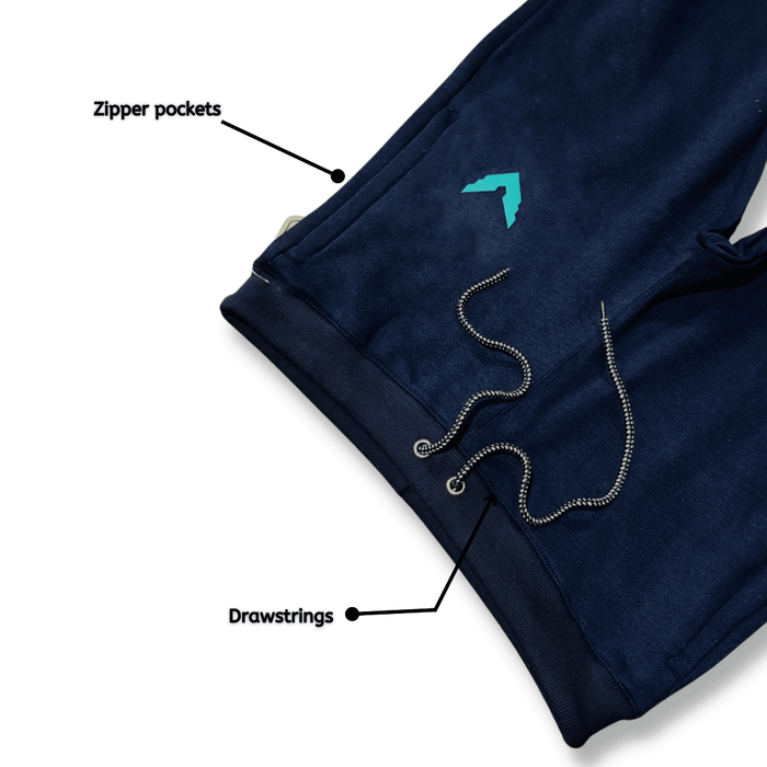 Men's Signature- Fleece Pants (Navy) - Hinz Knit