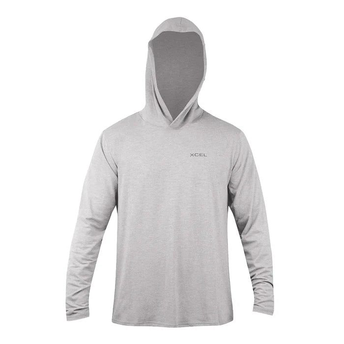 Men's ThreadX Hooded Pullover Long Sleeve UV Top - Silver