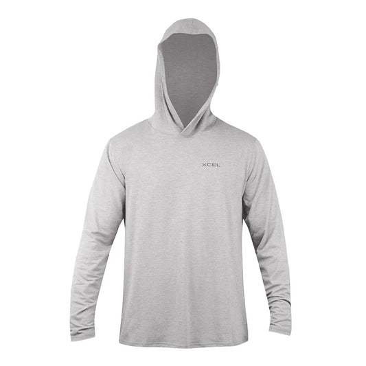 Men's ThreadX Hooded Pullover Long Sleeve UV Top - Silver