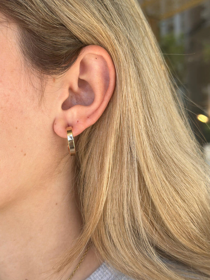 mid-size gold hoops