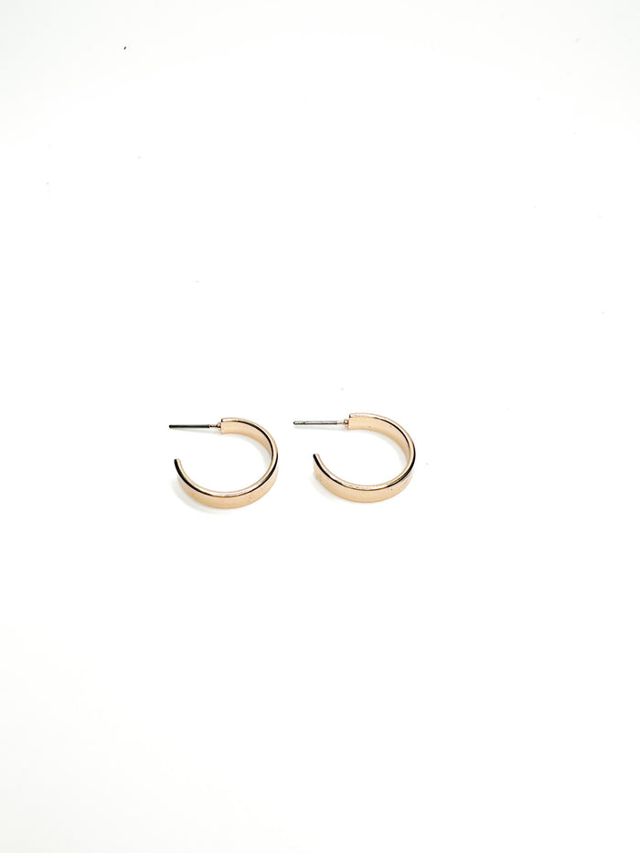 mid-size gold hoops