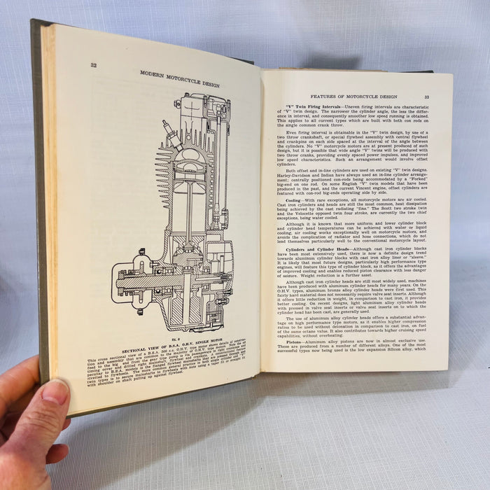 Modern Motorcycle Mechanics by J.B. Nicholson Fourth Edition 1953 Nicholson Brothers