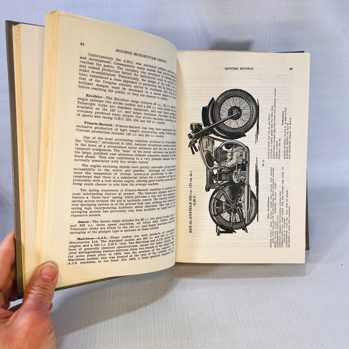Modern Motorcycle Mechanics by J.B. Nicholson Fourth Edition 1953 Nicholson Brothers
