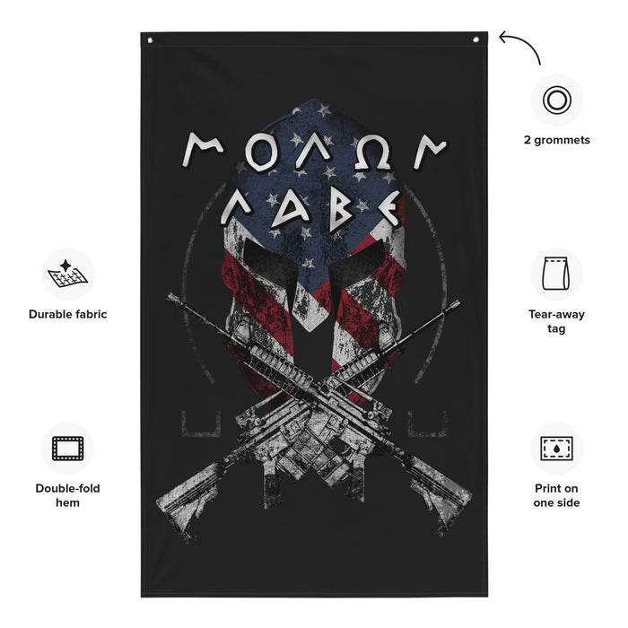 Molon Labe Wall Flag