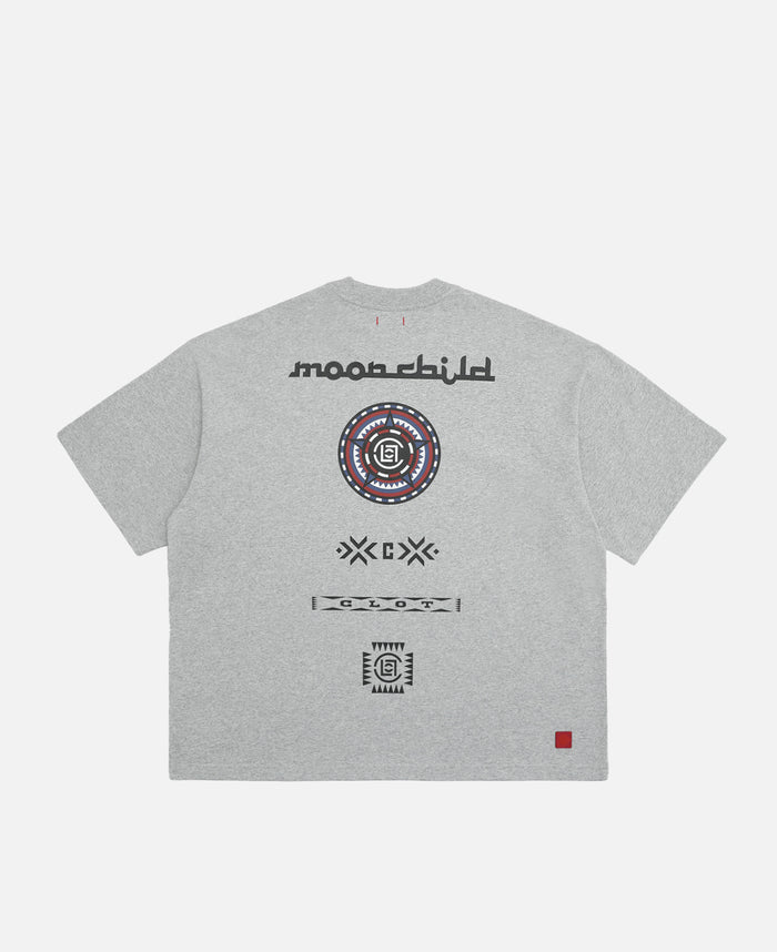 Moon Child Print T-Shirt (Grey)