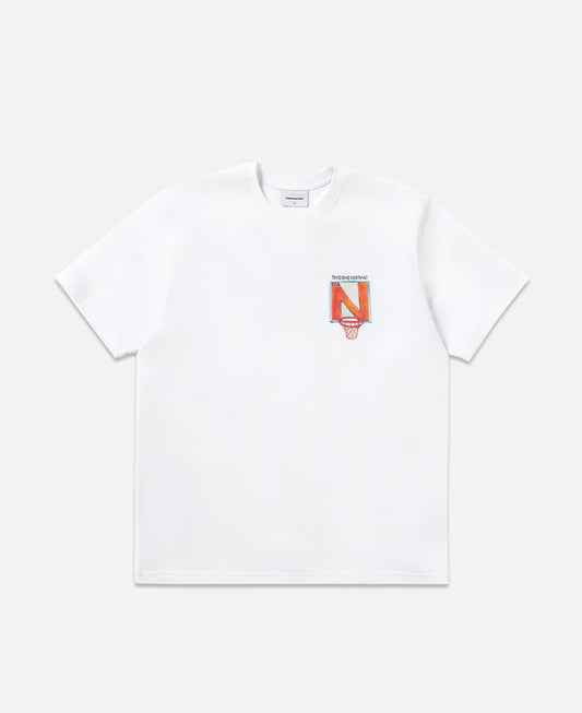 N Basketball Hoop T-Shirt (White)