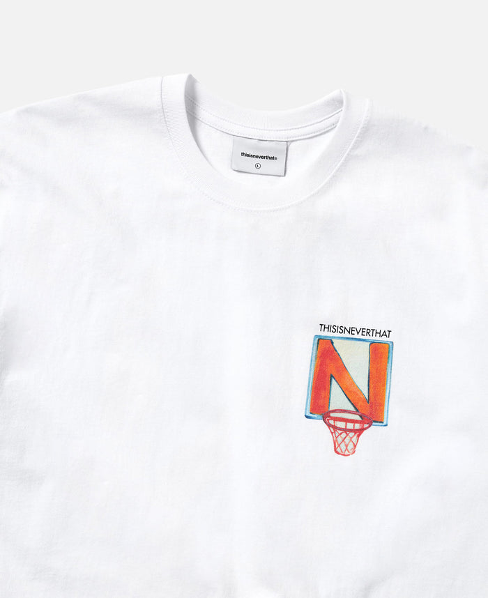N Basketball Hoop T-Shirt (White)