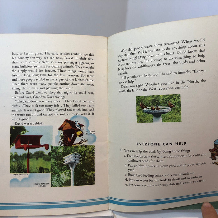National Wildlife Federation Pamphlet Vintage Conservation Booklet Would You Have Liked to Have Lived