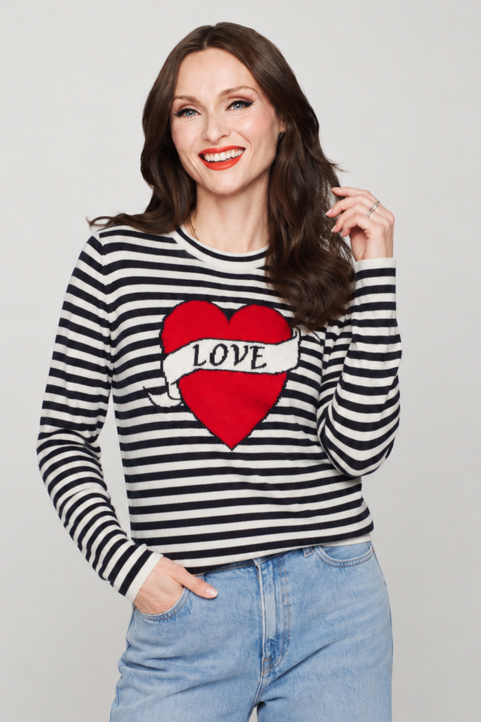 Navy Wool-Cashmere Sophie Ellis-Bextor Sweater
