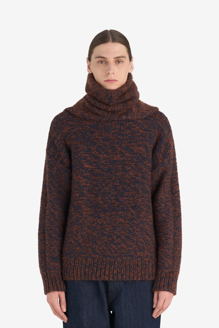 NECK WARMER MARLED ONE SIZE / RUST