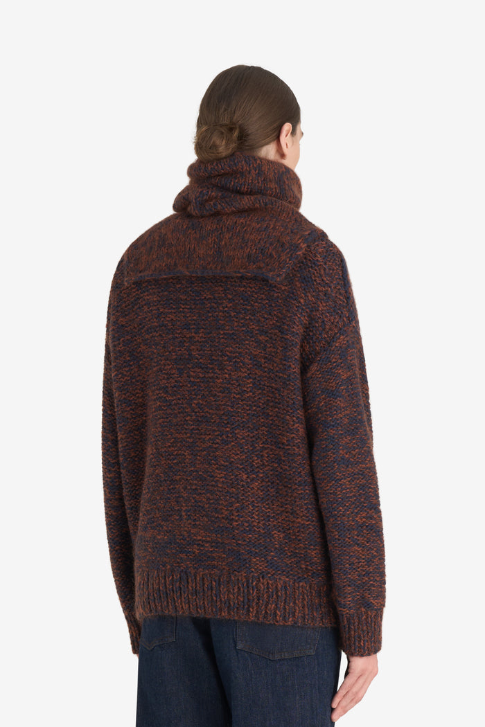 NECK WARMER MARLED ONE SIZE / RUST