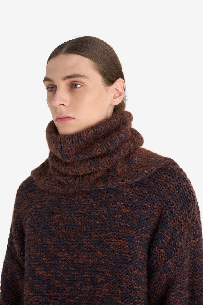 NECK WARMER MARLED ONE SIZE / RUST
