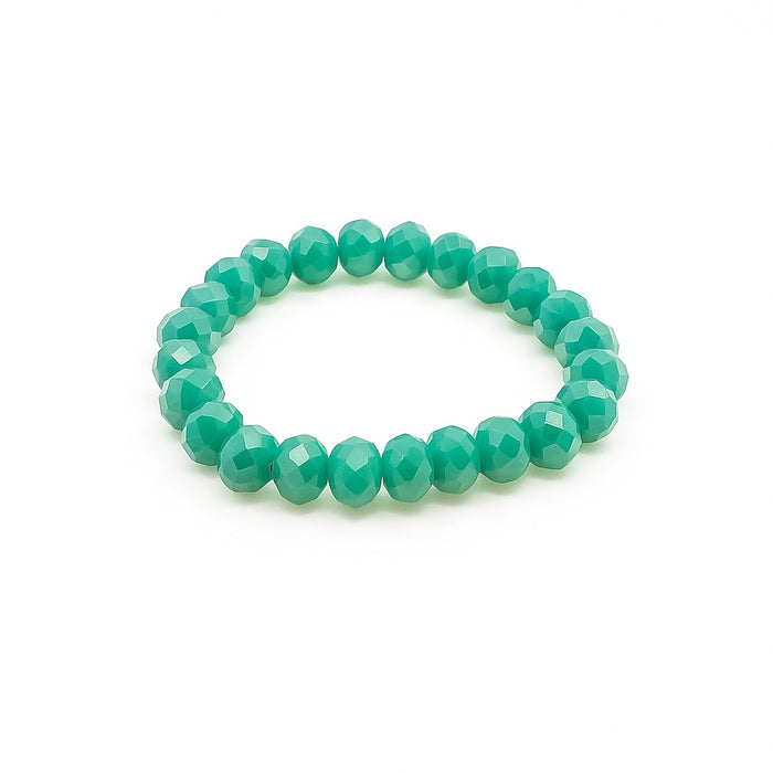 Teal beaded bracelet