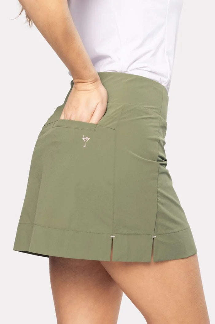 New Golftini Be An Athlete Skort (Long) - Olive