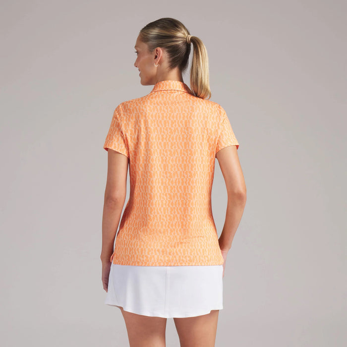 New Puma Women's Cloudspun Wavey Short Sleeve Golf Polo MSP$65