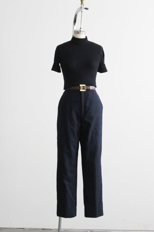 night sky wool trousers