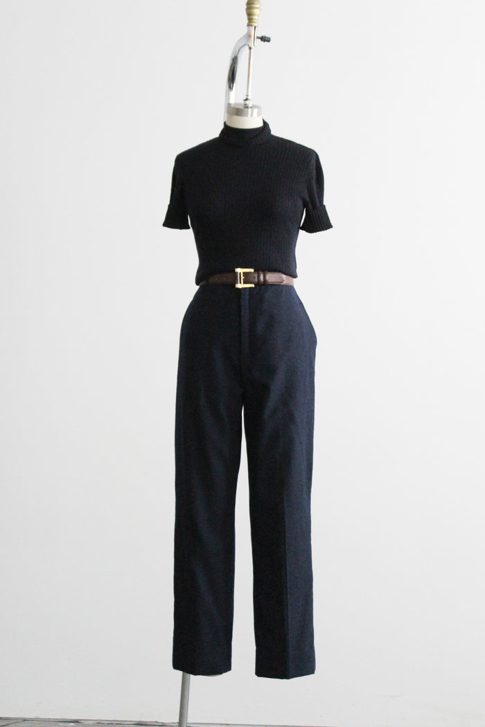 night sky wool trousers