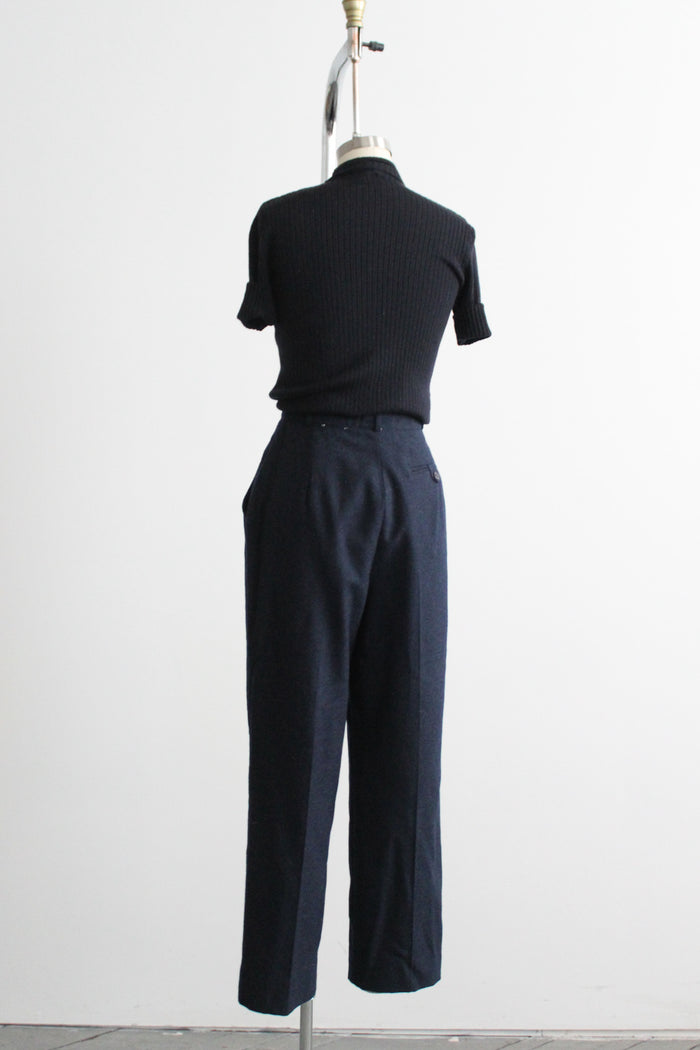 night sky wool trousers