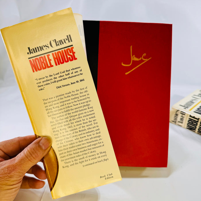 Noble House Volume One & Two by James Clavell 1981 Delecort Press