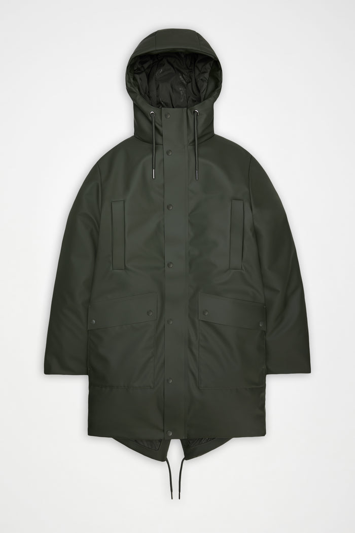 RAINS Nome Long Parka Green Jacket