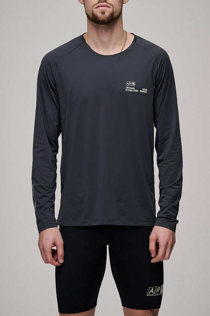 Off-Season Long Sleeve Running Tee | Charcoal