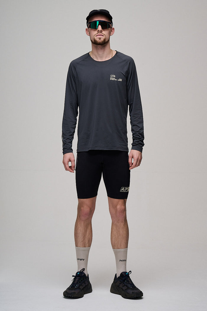 Off-Season Long Sleeve Running Tee | Charcoal