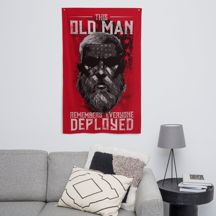 Old Man R.E.D. Wall Flag