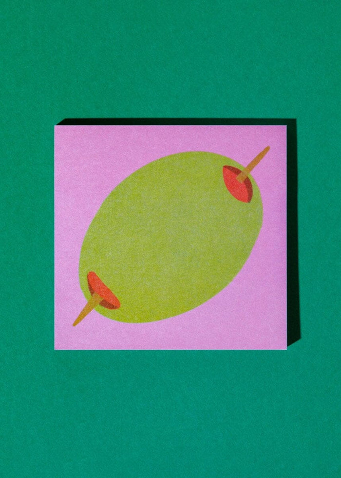 Olive Sticky Notes - Mauve