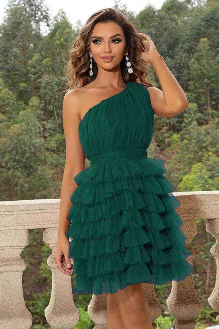 One-Shoulder Sleeveless Dress - Madikfashions.com
