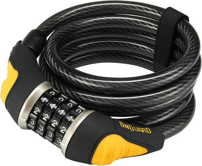 OnGuard Doberman 8031/8032 Bicycle Bike Self-Coiling Cable Number Lock