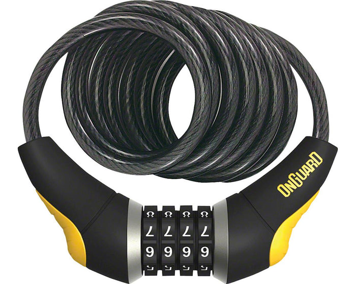 OnGuard Doberman 8031/8032 Bicycle Bike Self-Coiling Cable Number Lock