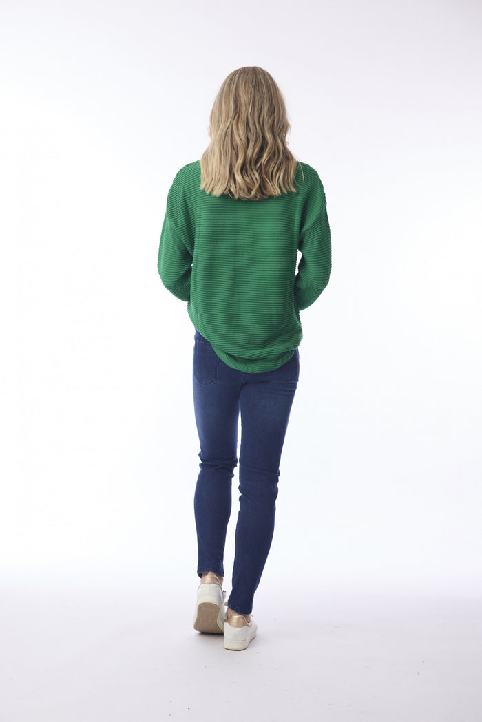 Orientique Organic Cotton Rib Knit Jumper (Many Colours)